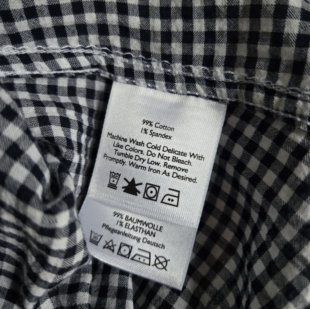 EDDIE BAUER Lightweight Cotton Gingham Shirt - Picture 4 of 10